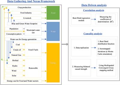 Quantifying interactions in the water-energy-food nexus: data-driven analysis utilizing a causal inference method